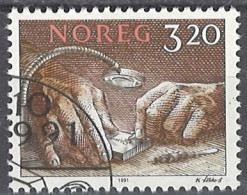 Norwegen Norway 1991. Mi.Nr. 1071, Used O - Gebruikt