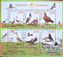 Kazakhstan  2013  Birds Of Steppe   M/S.   MNH - Águilas & Aves De Presa