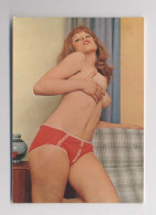 PIN-UP - Jolie Femme Rousse - SEINS NUS - Pin Up - Carte Ancienne - SEXY - Pin-Ups