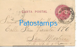 225687 ARGENTINA BUENOS AIRES CANCEL YEAR 1908 CIRCULATED TO SAN MARTIN POSTAL STATIONERY NOPOSTCARD - Enteros Postales