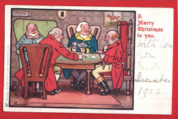 BRIDGE  REVOKED   RAPHAEL TUCK  ART SERIES SQUARE O POSTMARK 1902 - Spielkarten