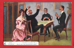 BRIDGE  PROBLEMS WHAT HAS THE DEALER DECLARED  RAPHAEL TUCK  PUNCH SERIES Pu 1905 - Carte Da Gioco