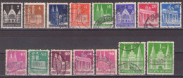 Bizone - Monuments Dent. 14  Amerikanische Und Britische Zone - Bauten Mi. Nr. 73-97 Eg Gest - Used