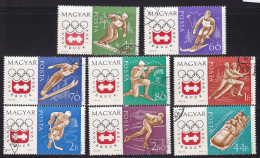 Ungarn, 1963, 1975/82 A, Used,  Olympische Winterspiele, Innsbruck (1964) - Usado