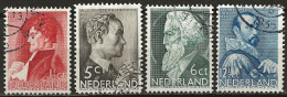 PAYS-BAS: Obl., N° YT 272 à 275, Série, TB - Used Stamps