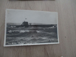 Carte Photo Combier Sous-marin Orphée - Submarinos