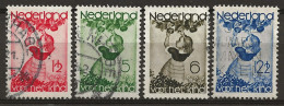 PAYS-BAS: Obl., N° YT 278 à 281, Série, TB - Used Stamps