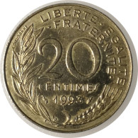 Monnaie France - 1993  - 20 Centimes Marianne Cupro-aluminium - 20 Centimes