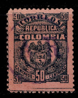 0160F - KOLUMBIEN - 1904 - MNG - (AR) OVPTD - 50 CTS - ACKNOWLEDGMENT OF RECEIPT - Colombia