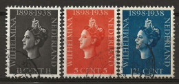 PAYS-BAS: Obl., N° YT 309 à 311, Série, TB - Used Stamps