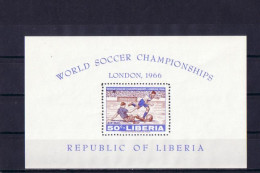 Soccer World Cup 1966 - LIBERIA - S/S MNH - 1966 – England