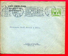 1928 - Pays Bas - Oblitération Mécanique De Rotterdam "VERMELDIN UW BELANG OOK ADRESS VAN AFZENDER" - Poststempel