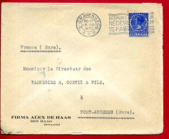 1932 - Pays Bas - Lettre De Gravenhage "GEBRUITK BIJ VOORKEUR NEDERLANDSCH FABRIKAAT" - Poststempels/ Marcofilie