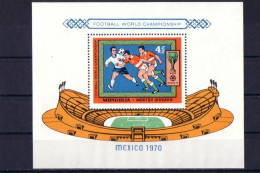 Soccer World Cup 1970 - MONGOLIA - S/S MNH - 1970 – Mexico