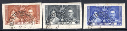 British Guiana 1937 KGVI Coronation Set Used (SG 305-307) - Guyane Britannique (...-1966)