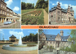 72261142 Glauchau Dr Friedrichs Strasse Rosarium Postamt Bahnhof Springbrunnen S - Glauchau