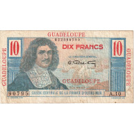 Guadeloupe, 10 Francs, Undated (1947-49), A.10, Colbert, TTB, KM:32 - Autres & Non Classés