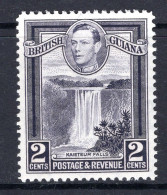 British Guiana 1938-52 KGVI Pictorials - 2c Kaieteur Falls - P.12½ HM (SG 309) - Guyana Britannica (...-1966)