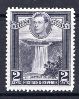 British Guiana 1938-52 KGVI Pictorials - 2c Kaieteur Falls - P.12½ HM (SG 309) - Guayana Británica (...-1966)