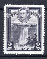 British Guiana 1938-52 KGVI Pictorials - 2c Kaieteur Falls - P.12½ HM (SG 309) - British Guiana (...-1966)