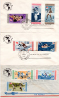 Dominikanische Republik 1959, Geophysik. Jahr Auf Olympia Marken Kpl. Auf 3 FDC - America (Other)