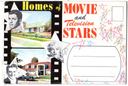 USA Schauspieler, Homes Of Movie And TY Stars, Leporello Karte M. 13 Fotos - Non Classificati