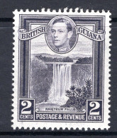 British Guiana 1938-52 KGVI Pictorials - 2c Kaieteur Falls - P.13 X 14 HM (SG 309a) - British Guiana (...-1966)