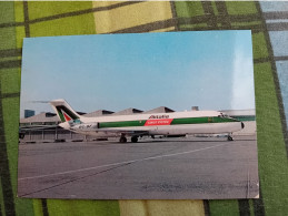 CARTOLINA AEREO ALITALIA  MC DONNEL DOUGLAS DC 9/30 F - 1946-....: Era Moderna