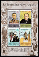 1974 St. Cristopher Nevis Anguilla Winston Churchill MNH** Tr123 - Sir Winston Churchill