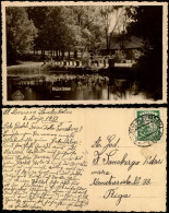 Postcard Mārciena Lettland Stadtpartie - Latvia 1937  Gel. Stempel Plivinas Riga - Lettonie