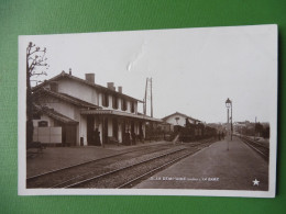 69-LA DEMI LUNE LA GARE TRAIN CARTE PHOTO - Neuville Sur Saone