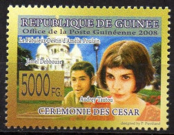 GUINEA - 1v - MNH - Le Fabuleux Destin D'Amélie Poulain -  Audrey Tautou - Movies - Film - Kino - Césars - Debbouze - Film