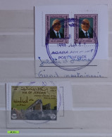 Jordanie : 3 Timbres Oblitérés - Roi Hussein / Site Historique Iraq Al-Amir - Jordanie