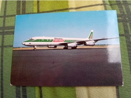 CARTOLINA AEREO ALITALIA MC DONNEL DOUGLAS DC 8 /62 F - 1946-....: Era Moderna