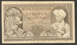 Indonesia 100 Rupiah Prince Diponegoro P-46 1952 VF - Indonesia