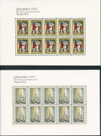 Denmark; Christmas Seals 1924-1925; Reprint/Newprint Small Sheet With 10 Stanps.  MNH(**), Not Folded. - Probe- Und Nachdrucke