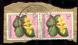 Congo Luluabourg 1 Oblit. Keach 12B(N)1 Sur C.O.B. 314 (paire) Sur Fragment Le 26/09/1959 - Used Stamps