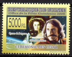 GUINEA - 1v - MNH - Cyrano De Bergerac - Gérard Depardieu - Movies - Film - Kino - Césars - Ciné - Films - Cinema