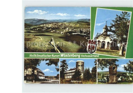 72259007 Winterberg Hochsauerland Panorama Kirche Strassenpartie Astenturm Bilds - Winterberg