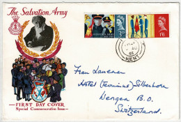 Grossbritannien / United Kingdom 1965, Brief Nach Wengen (Schweiz), Salvation Army / Heilsarmee - Altri & Non Classificati