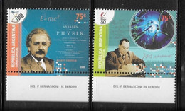 Argentina 2005 Balseiro Institute Phisics Einstein Complete Set MNH  * - Ungebraucht