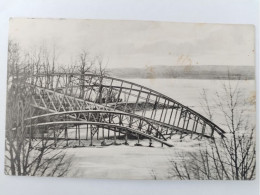 Irlich B. Neuwied, Einsturz Der Eisenbahnbrücke Im Februar 1909 Bei Hochwasser. - Neuwied