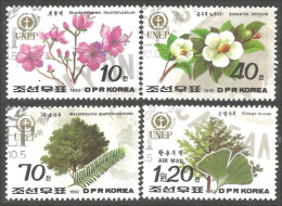 548 Korea Fleur Flower Blume Arbre Tree Baum Rhododendron Sequoi Gingko Leaf Feuille (KON-150b) - Altri & Non Classificati