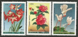548 Korea 1985 Fleurs Cyclamen Camélia Camellia Flowers Blumen MNH ** Neuf SC (KON-117) - Altri & Non Classificati