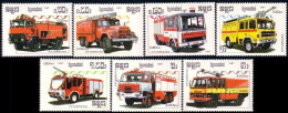 534 Cambodge Pompiers Fire Firefighting Firefighters Incendie Camion Truck MNH ** Neuf SC (KAM-193b) - Firemen