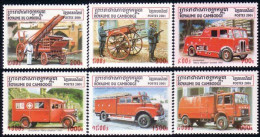 534 Cambodge Pompiers Fire Firefighting Firefighters Incendie Camion Truck MNH ** Neuf SC (KAM-190b) - Firemen