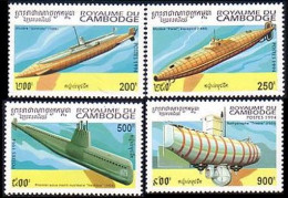 534 Cambodge Sous Marins Submarines MNH ** Neuf SC (KAM-135b) - Submarines
