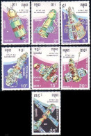 534 Cambodge Espace Satellite Communications Space Navette Spatiale Space Shuttle MNH ** Neuf SC (KAM-63c) - Telecom