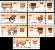 534 Cambodge Voitures Postales Postal Mail Coaches MNH ** Neuf SC (KAM-62a) - Kambodscha