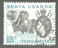 554 Kenya Uganda Tanganyika  Elephant Elefante Norsu Elefant Olifant (KUT-71) - Elefanten